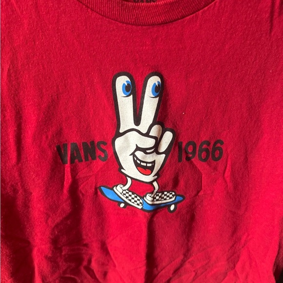 Kids Vans Red Short Sleeve Graphic Tee - Picture 2 of 4